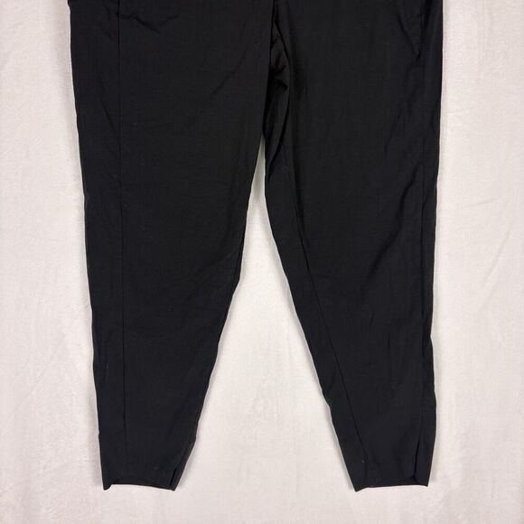 Athleta Black Jogger Nylon Zipper Pocket Jogger Pants Size 10 - Picture 3 of 13